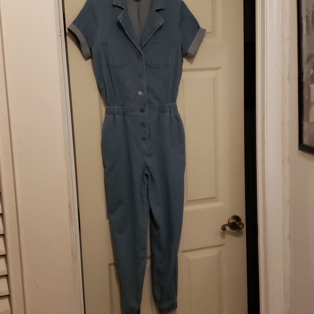 No Boundaries Jumpsuit Xs Light blue and lightweig